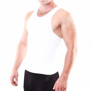 This version of the compression tank has very high compression levels and can be difficult to get on and off the body. However, the stability and support is much stronger than the regular compression tank.