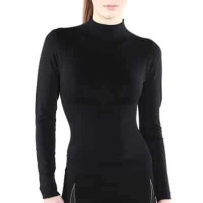 FIRMA ENERGYWEAR MOCK NECK LONG SLEEVE TOP (WOMEN'S) - 2 Colours - Small to 2X. FIRMA Energywear Mock Neck Long Sleeve Top brings you the best of all worlds – it looks great and helps you look even better with its aesthetic benefits. It provides gentle compression and increases circulation with its therapeutic technology, and it helps you feel comfortable and relaxed with its soft feel and construction.